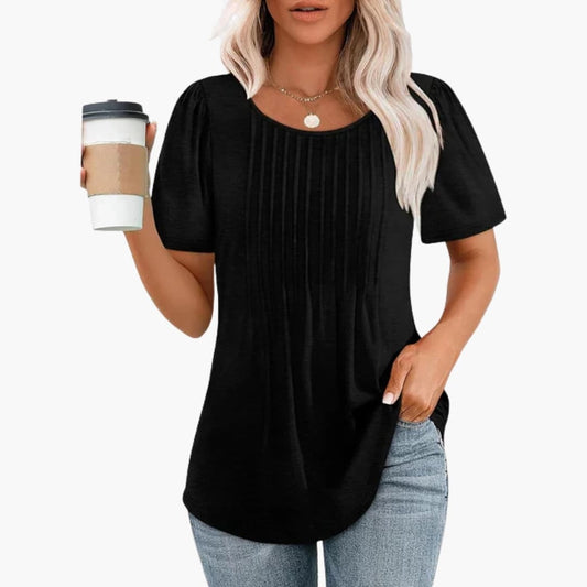 Women's Relaxed Fit Round Neck T-Shirt - Fashinoza