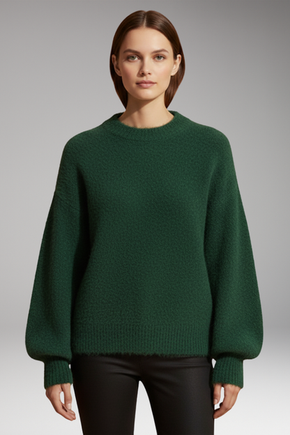 Women's High Neck Sweater Textured