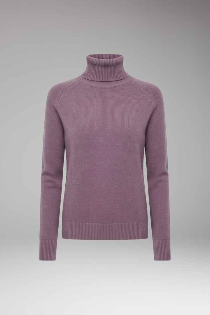 Women's Turtleneck Sweater Long Sleeves - 
Fashinoza