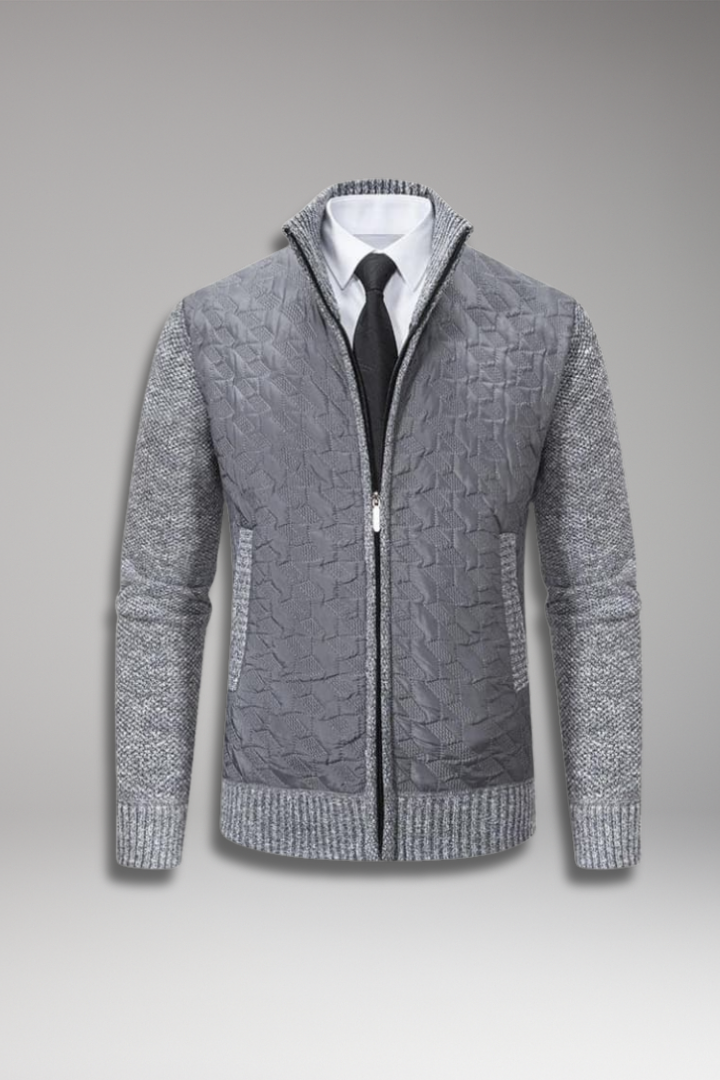 Men's V-Neck Sweater Ribbed - 
Fashinoza