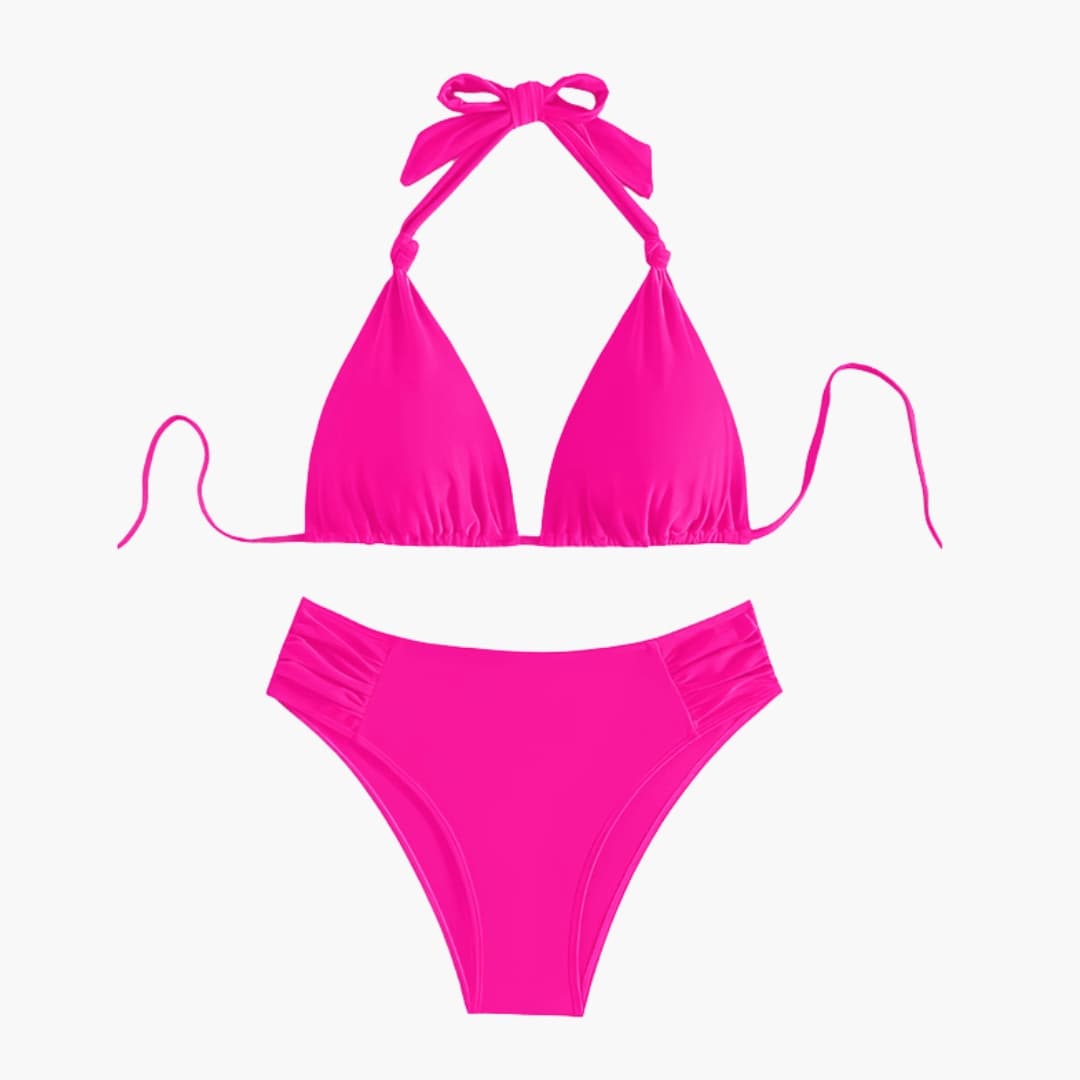 Women's Triangle Bikini Adjustable Tie Closure