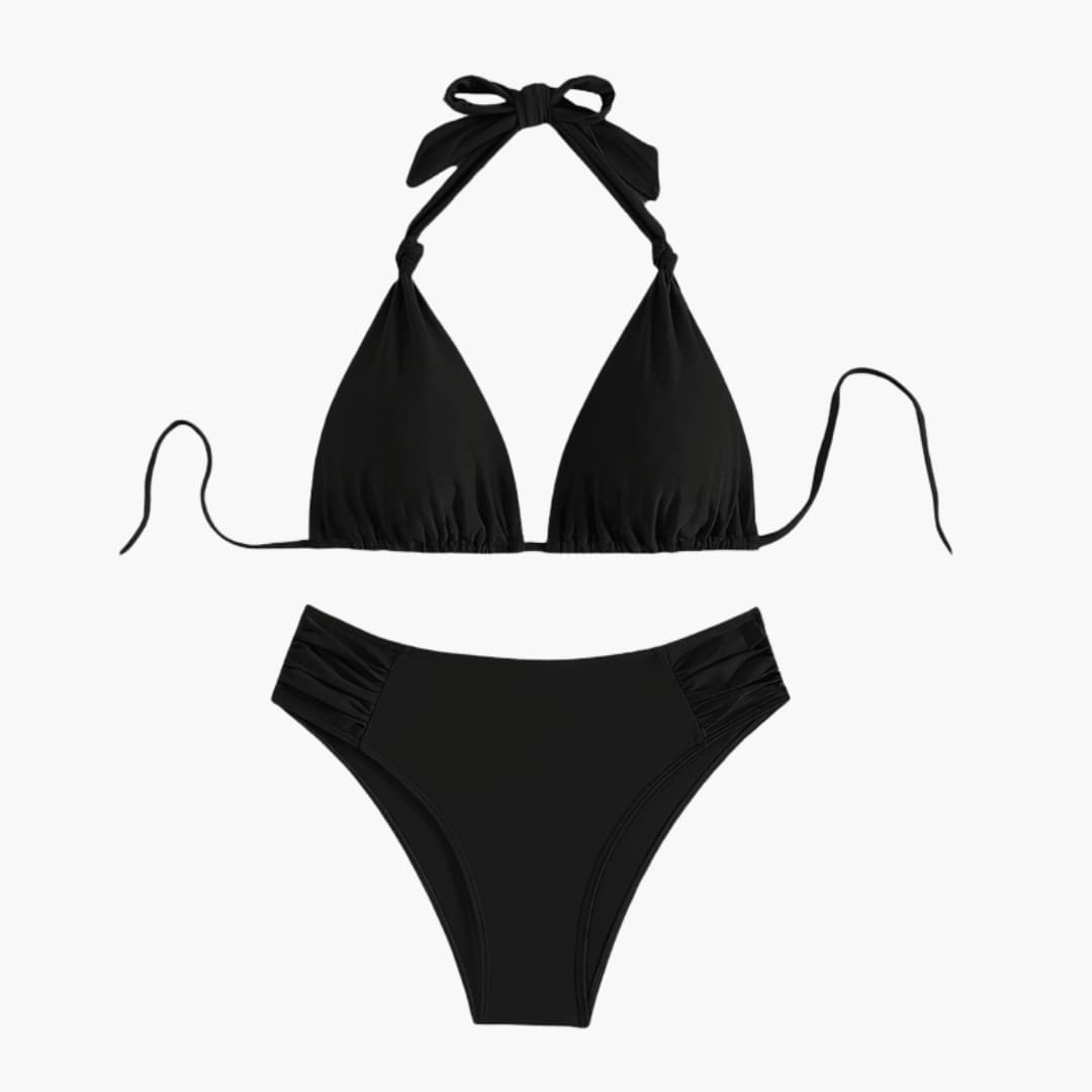 Women's Triangle Bikini Adjustable Tie Closure - Fashinoza
