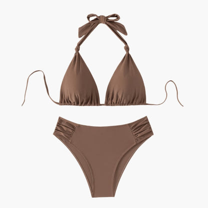 Women's Triangle Bikini Adjustable Tie Closure