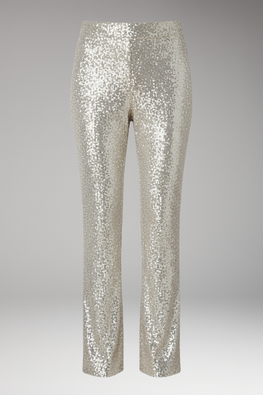 Women's Slim Leg Trousers Textured - 
Fashinoza