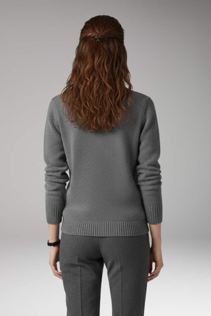 Women's Long Sleeve Turtleneck Sweater Ribbed Texture