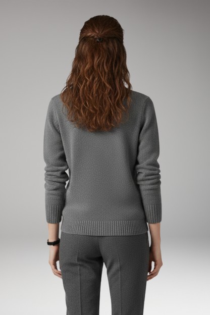 Women's Long Sleeve Turtleneck Sweater Ribbed Texture