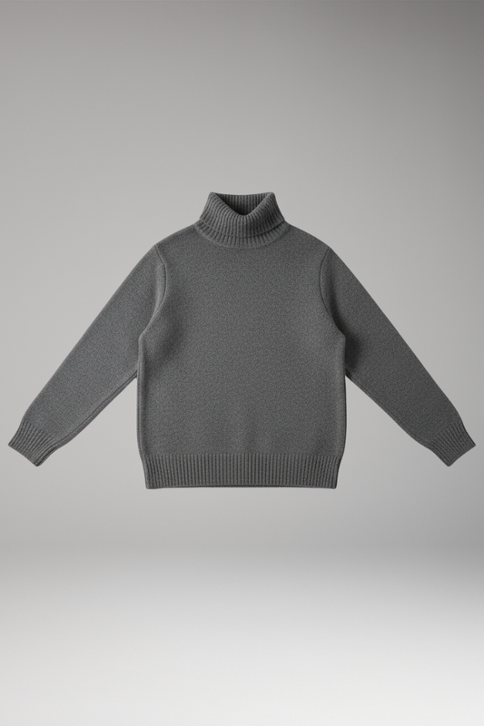 Women's Long Sleeve Turtleneck Sweater Ribbed Texture - 
Fashinoza