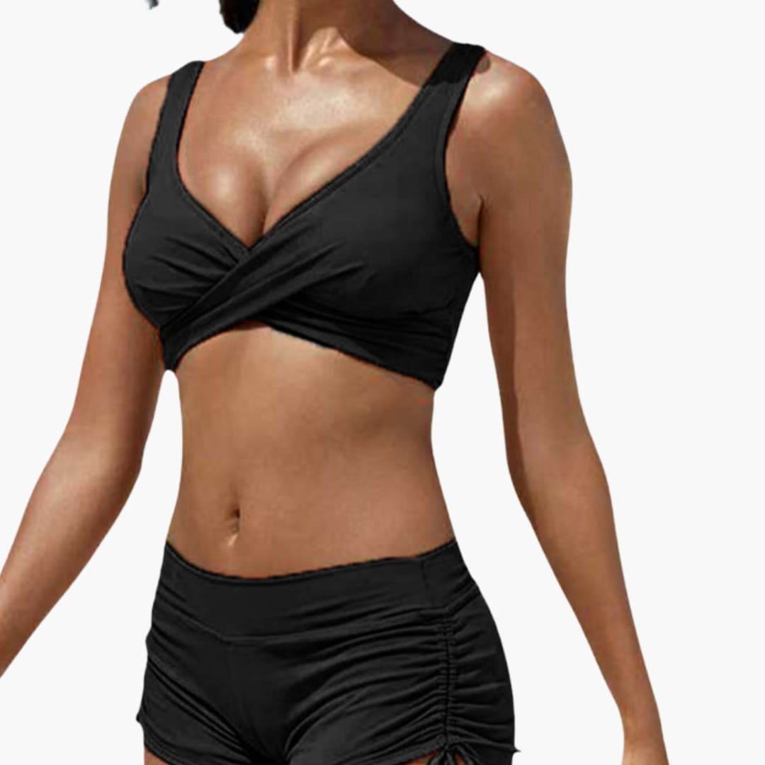 Women's Twist Front Bikini Swimsuit Set