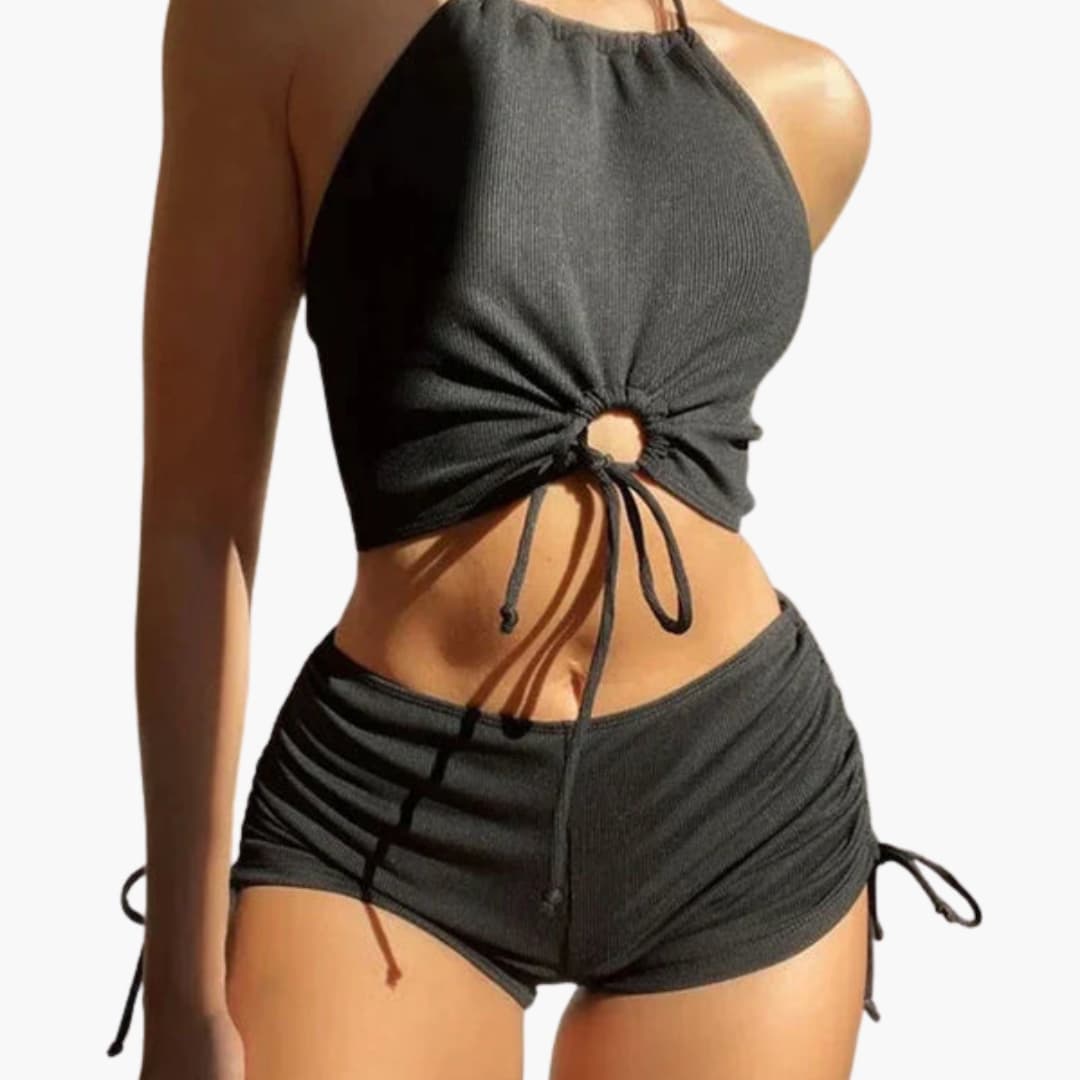 Women's Two Piece Bikini Mid Rise Bottom