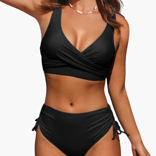 Women's Adjustable Strap Bikini Set Mid-Rise - Fashinoza