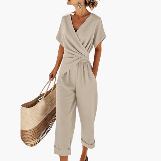 Women's 2 Piece Wrap Outfit Set - Fashinoza