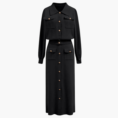 Women's 2 Piece Suit Jacket Skirt Set