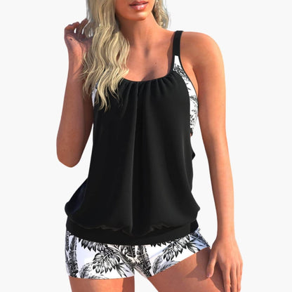 Women's Tankini Swimsuit Set Two Piece - Fashinoza
