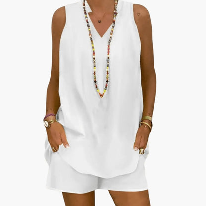 Women's Tunic and Pants Set Longline Full-Length Pants - Fashinoza