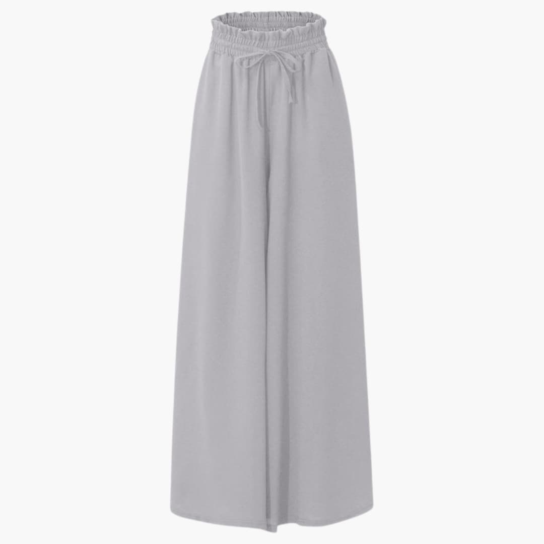 Women's Wide Leg Drawstring Pants with Side Pockets
