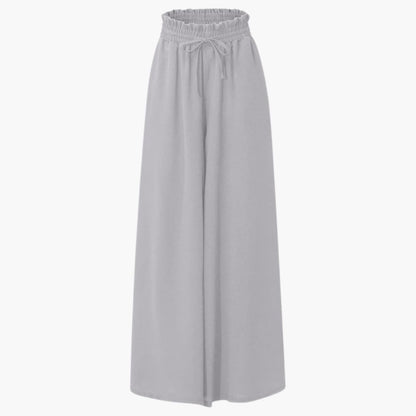 Women's Wide Leg Drawstring Pants with Side Pockets