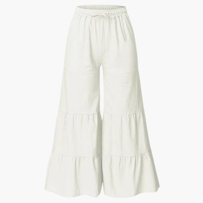 Women's Elastic Waist Wide Leg Pants
