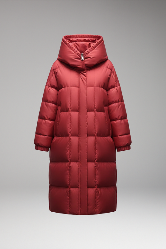 Women's Quilted Winter Coat High Collar - 
Fashinoza