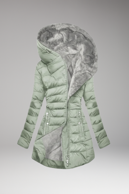 Women's Winter Parka Coat Waterproof Hooded Zipper - 
Fashinoza