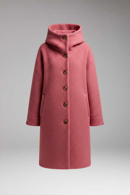 Women's Insulated Winter Coat Raised Collar - 
Fashinoza