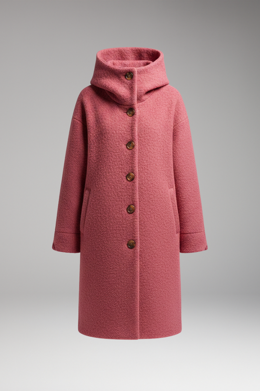 Women's Insulated Winter Coat Raised Collar - 
Fashinoza