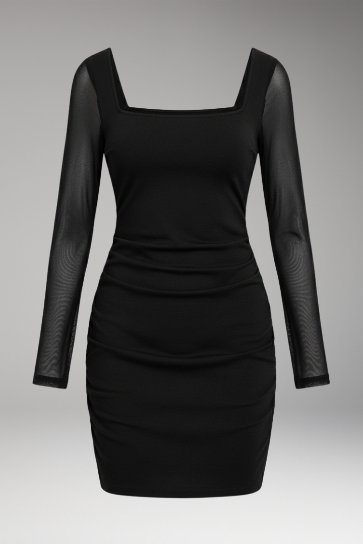 Women's Fitted Winter Dress - 
Fashinoza