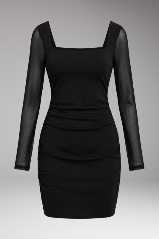 Women's Fitted Winter Dress - 
Fashinoza