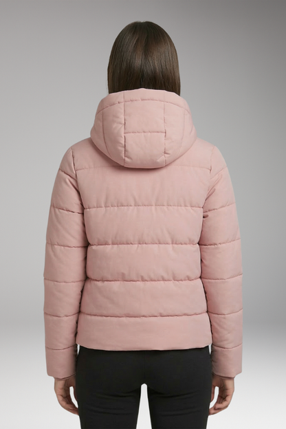 Women's Insulated Winter Jacket Lined Front Zip Black