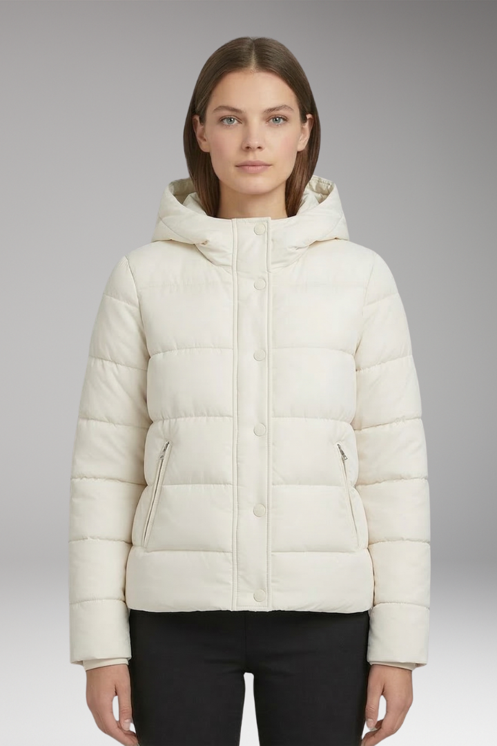 Women's Insulated Winter Jacket Lined Front Zip Black