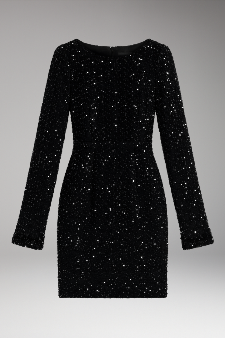 Women's Winter Party Dress Open Back Deep V Neck - 
Fashinoza