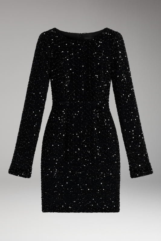 Women's Winter Party Dress Open Back Deep V Neck - 
Fashinoza