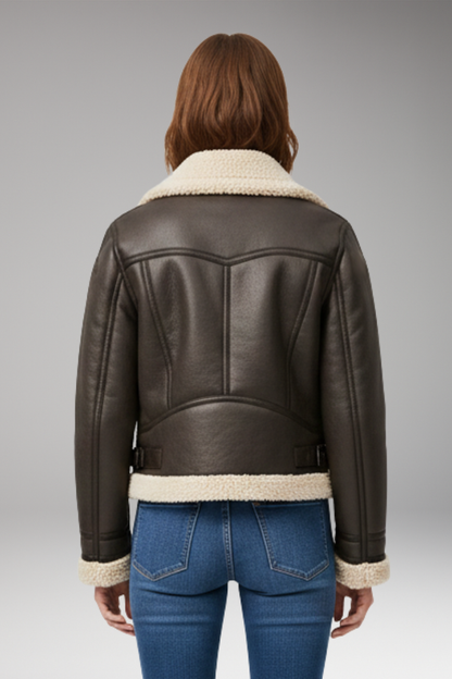 Women's Zip Up Belted Jacket