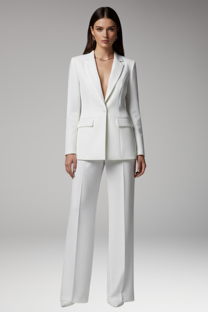 Women's Blazer Pants Suit Structured