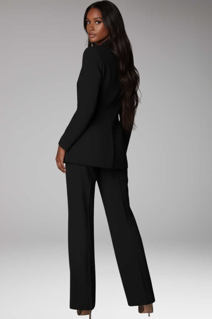 Women's Blazer Pants Suit Structured