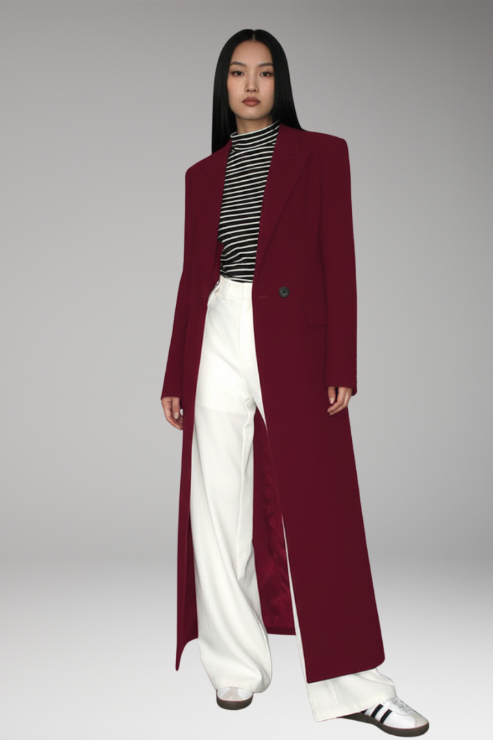 Women's Lapel Collar Blazer with Pockets