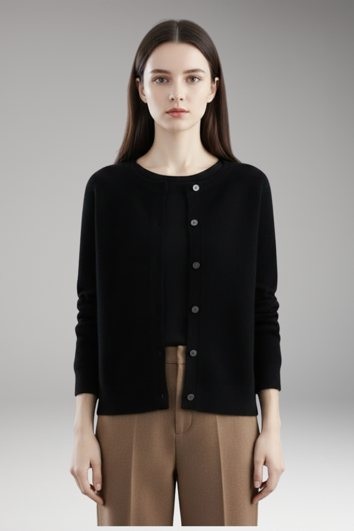 Women's V-Neck Cardigan Button Front