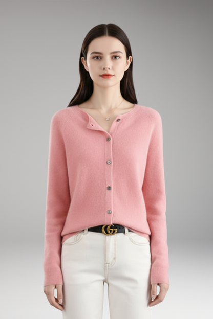 Women's V-Neck Cardigan Button Front