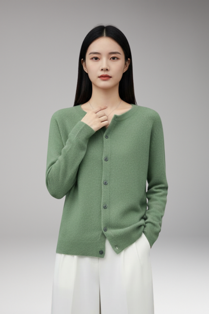 Women's V-Neck Cardigan Button Front