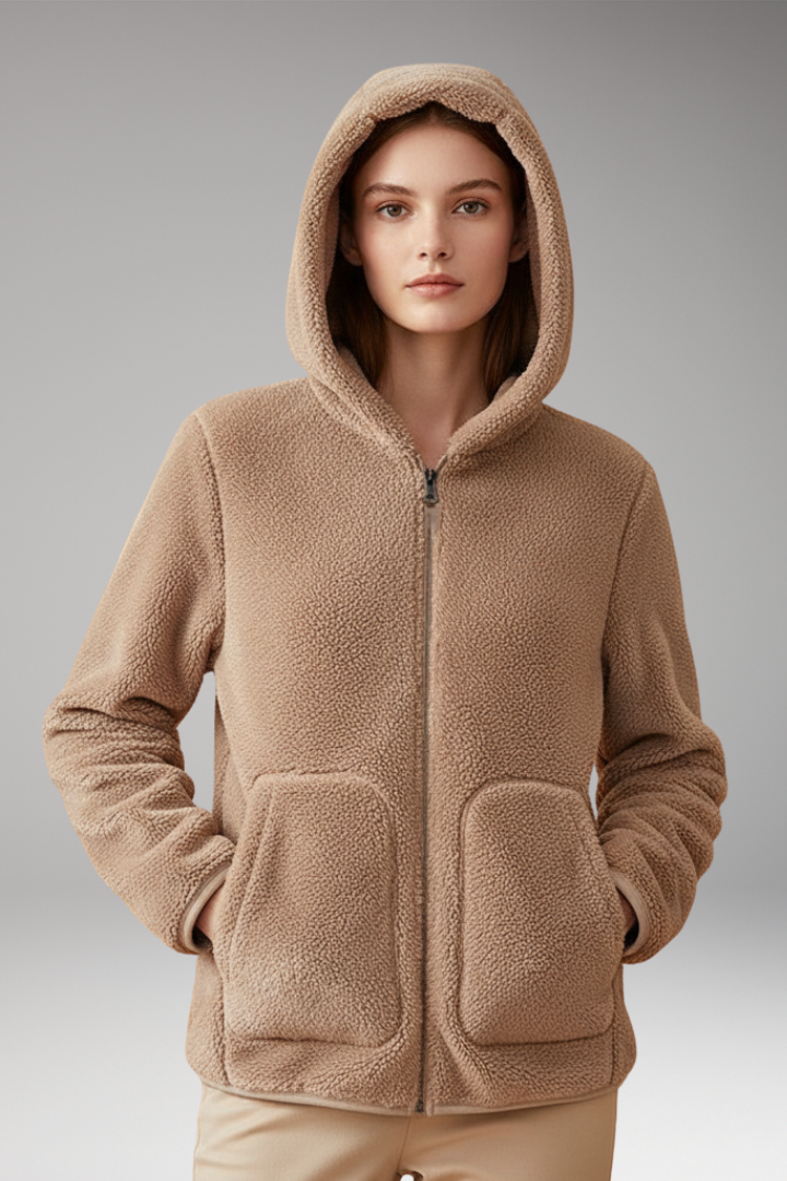 Women's Fleece Jacket Full Zip Hooded