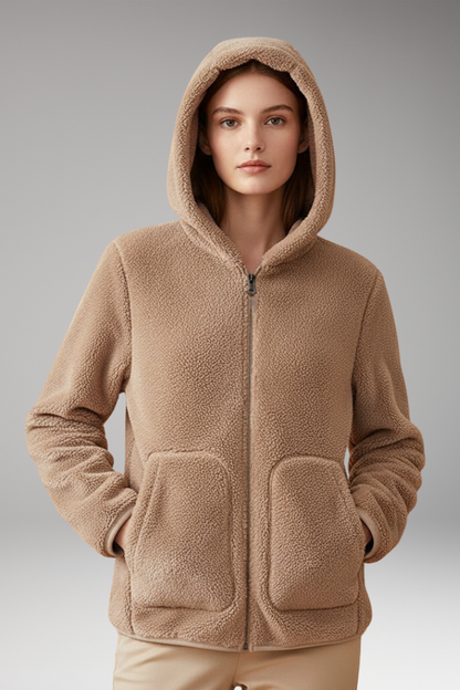 Women's Fleece Jacket Full Zip Hooded