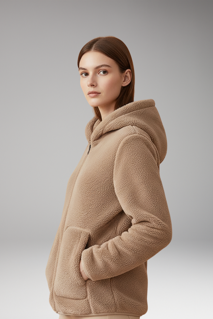 Women's Fleece Jacket Full Zip Hooded