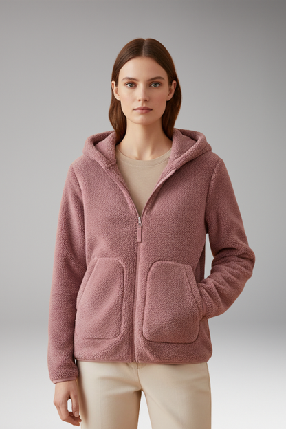 Women's Fleece Jacket Full Zip Hooded