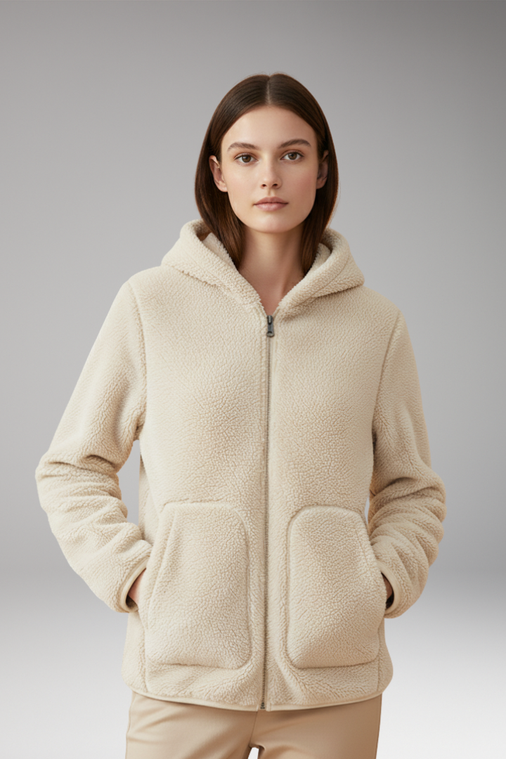 Women's Fleece Jacket Full Zip Hooded