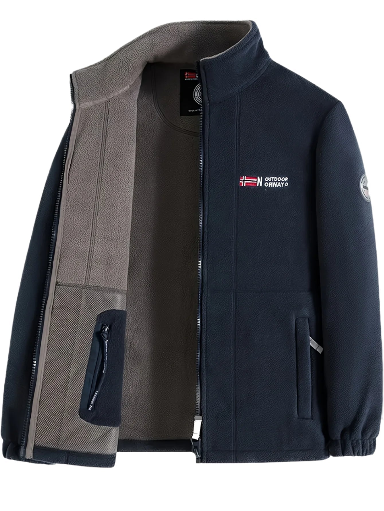 Men's Full Zip Outdoor Jacket - Fashinoza