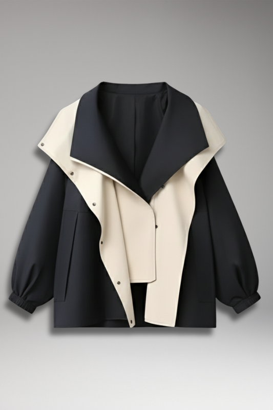 Women's Hooded Jacket Drawstring Cuffs - 
Fashinoza