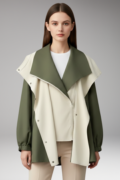 Women's Hooded Jacket Drawstring Cuffs