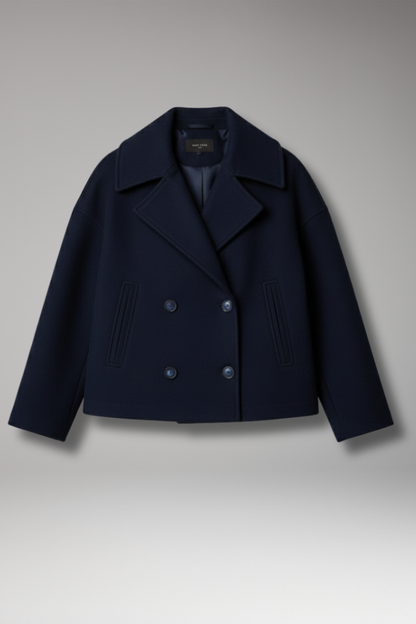 Women's Lapel Jacket Button Front Closure - 
Fashinoza