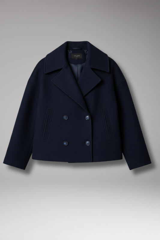 Women's Lapel Jacket Button Front Closure - 
Fashinoza