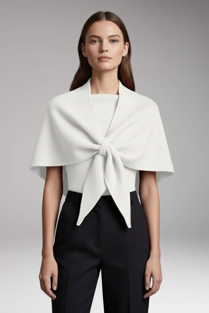 Women's Knit Shawl Soft Draped Edges