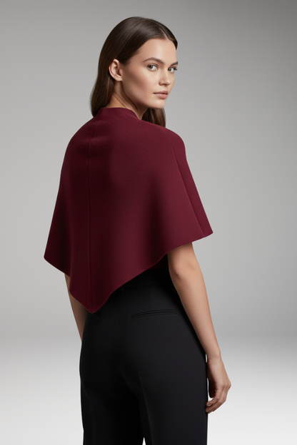 Women's Knit Shawl Soft Draped Edges